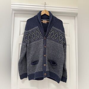 Wind River Men’s Grey/blue Cardigan size XL